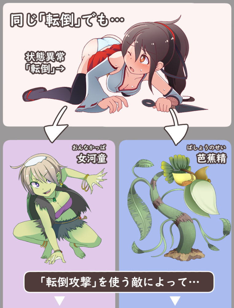 製作中の「忍び巫女ちよめの妖怪退治録」ですが、状態異常へのこだわりポイントのひとつとして「同じ状態異常でも、仕掛けてきた敵によって絵が変化するシステム」があります!

詳細はci-enの記事をご覧ください!
https://t.co/mgq8Agqdgg 