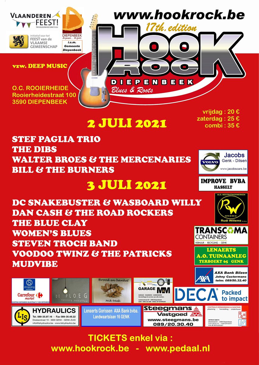 hookrock's tweet photo. Beste festivalgangers #tickets zijn te verkrijgen via de website, je mail is je bewijs van toegang. ‼️Max 400 tickets per dag‼️ #hookrock #hookrockfestival #hookrock2021 https://t.co/nJgOBQYylZ