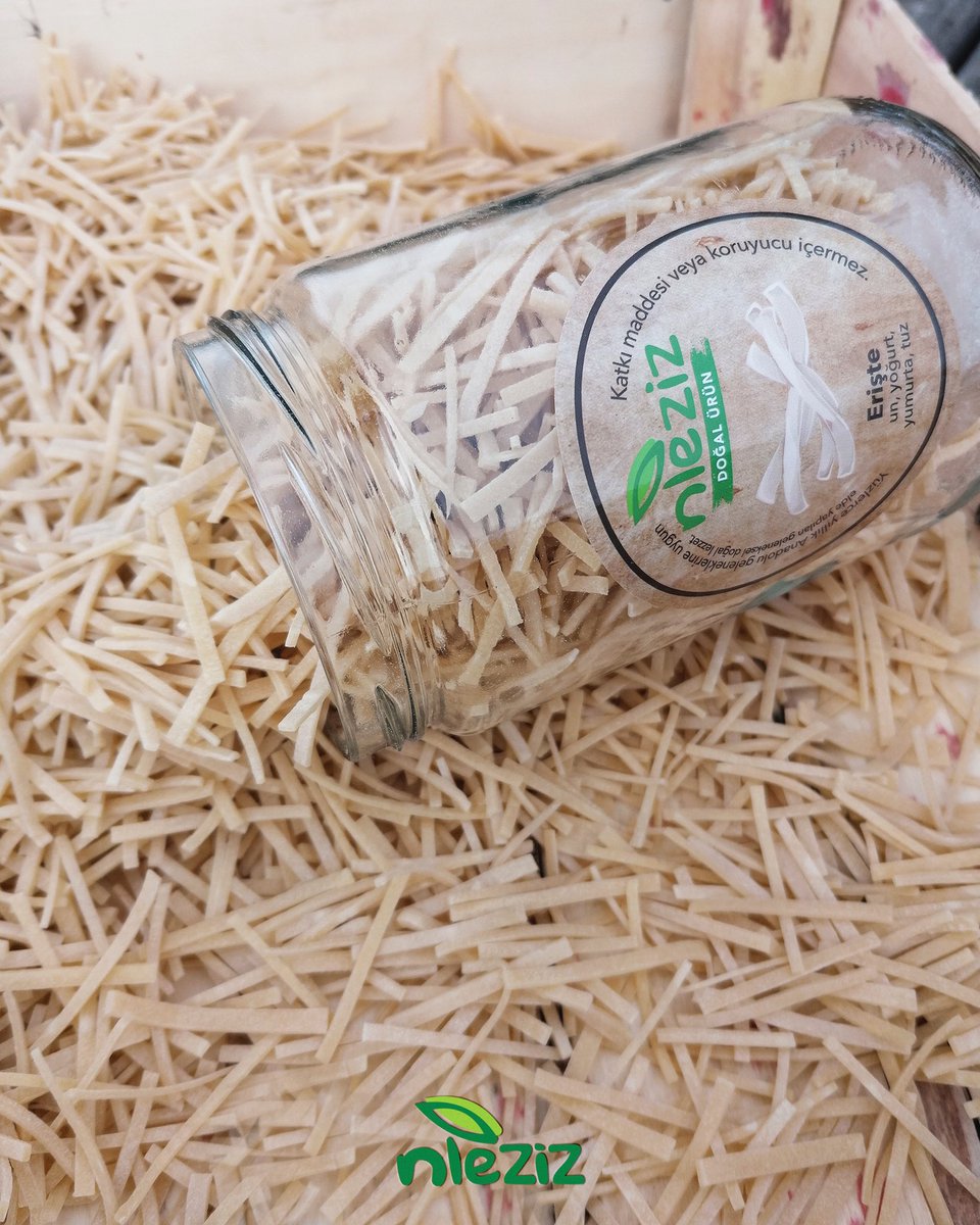 ~El Kesme ve Ev Yapımı~ %100 doğal geleneksel eriştemizi NLeziz markası ile en lezzetli haliyle sofralarınıza gönderiyoruz.👌🏻
•
•
nleziz.com 'dan hemen şimdi kolay sipariş oluşturabilirsiniz.🌿