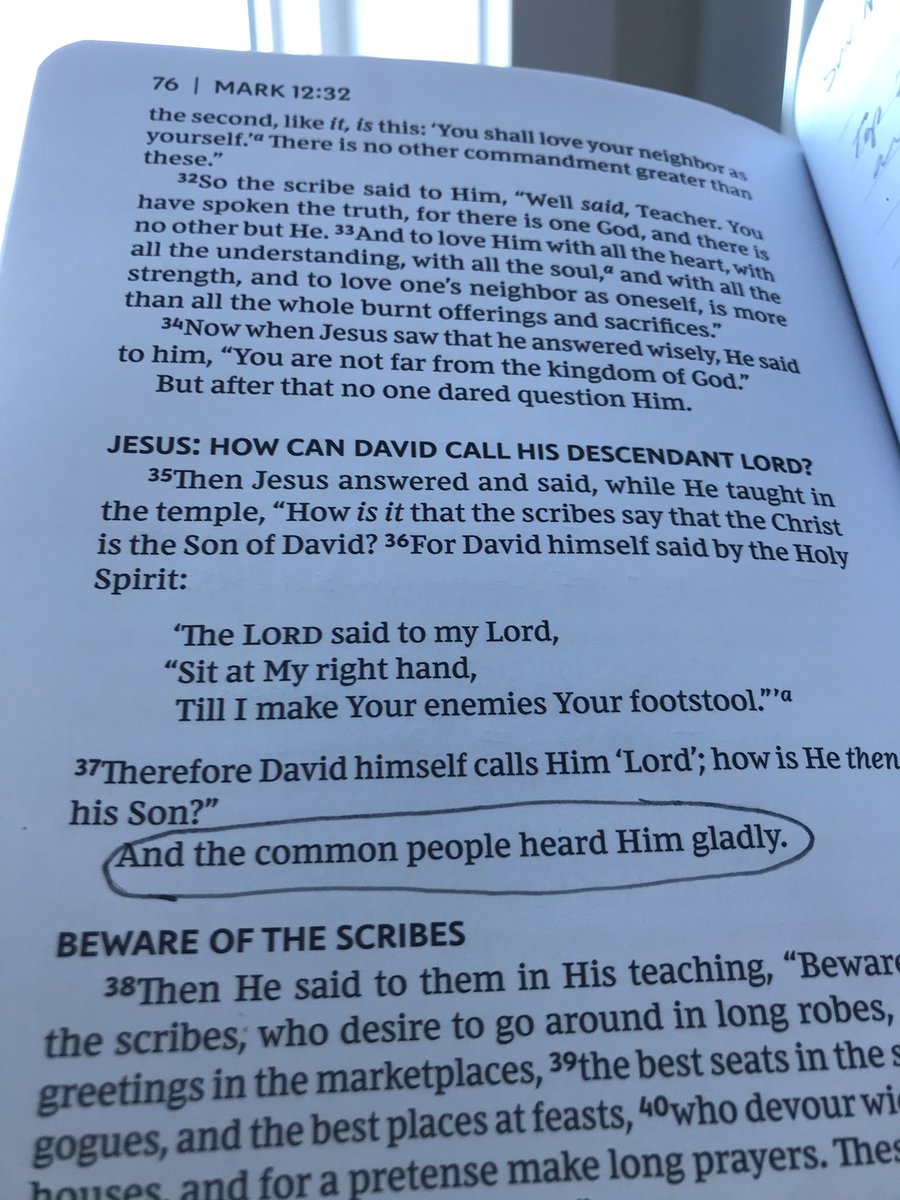 smurrell's tweet photo. “The common people heard him gladly.” Mk12:37

#ApostolicLeadership
#BiblicalPreaching
#GlobalMission
#ENSeminary https://t.co/rY0y0zAx6q