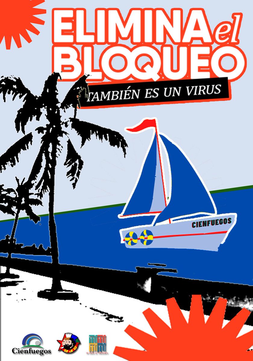 Velas al viento. Desde las 9:00 am regata contra el bloqueo en el Malecón de #Cienfuegos. Estaremos compartiendo en nuestras plataformas señal en vivo de la transmisión