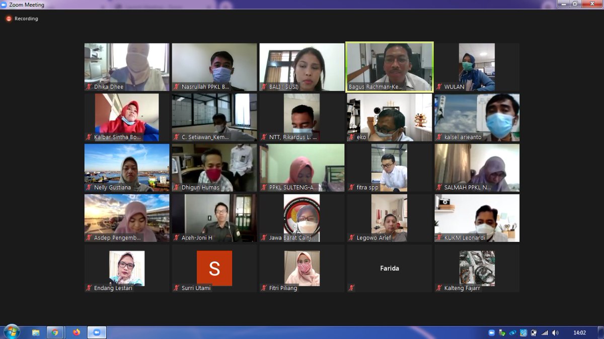 Zoom meeting bersama Asisten Deputi Pengembangan dan Pembaruan Perkoperasian dan tim  bersama Ketua Forum PPKL Selindo 
#depcoop
#penyuluhkoperasi 
#ppkl
#ppklsulteng