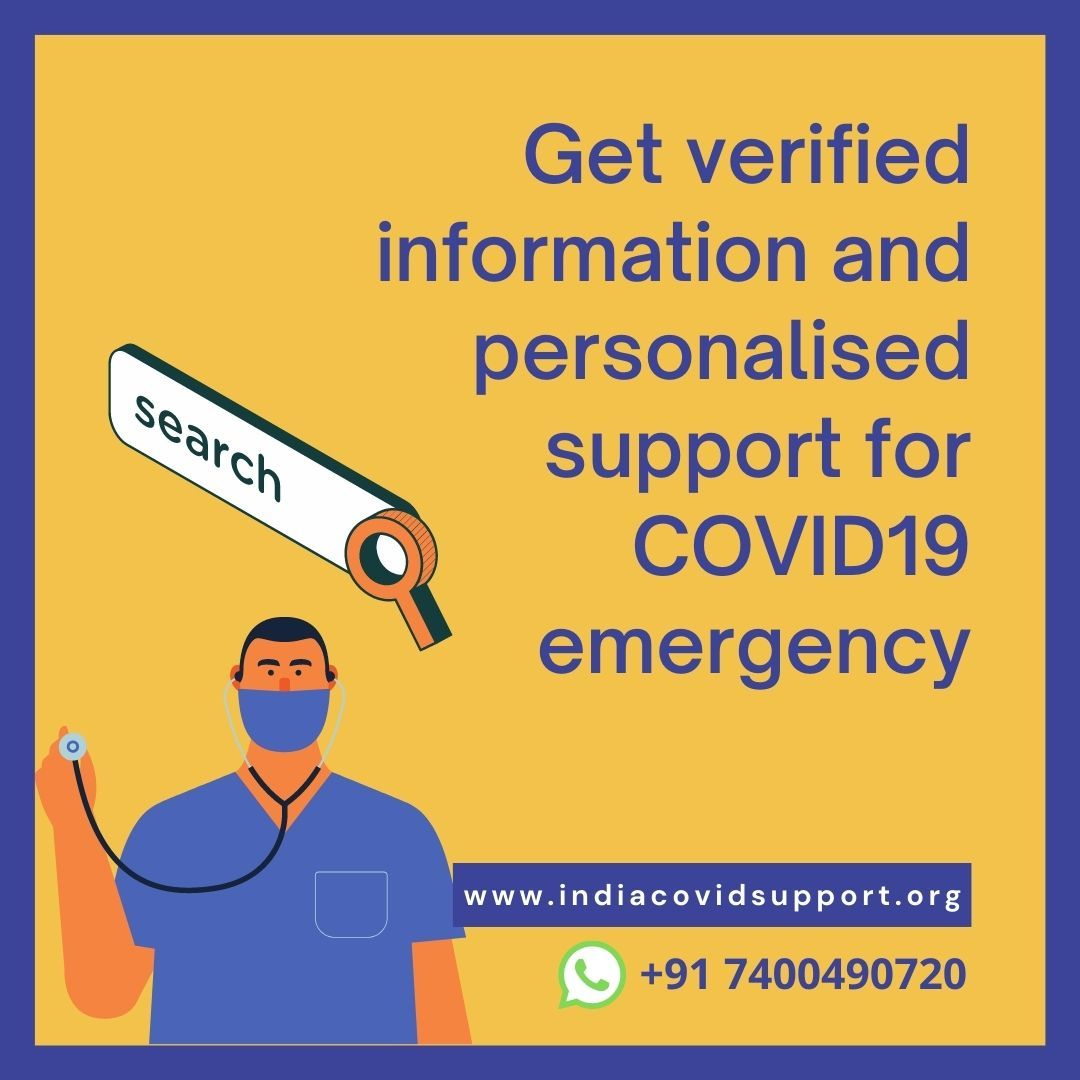 bmmanjunath's tweet photo. In these times of #covid19pandemic, a question longing in the minds during the battle, "How can we get the support and verified Information?" on RTPCR tests, Medicines, portable oxygen supplies, ambulances, and more. Reach #IndiaCovidSupport on WhatsApp now: +91 7400490720 https://t.co/3m9SXTFDlP