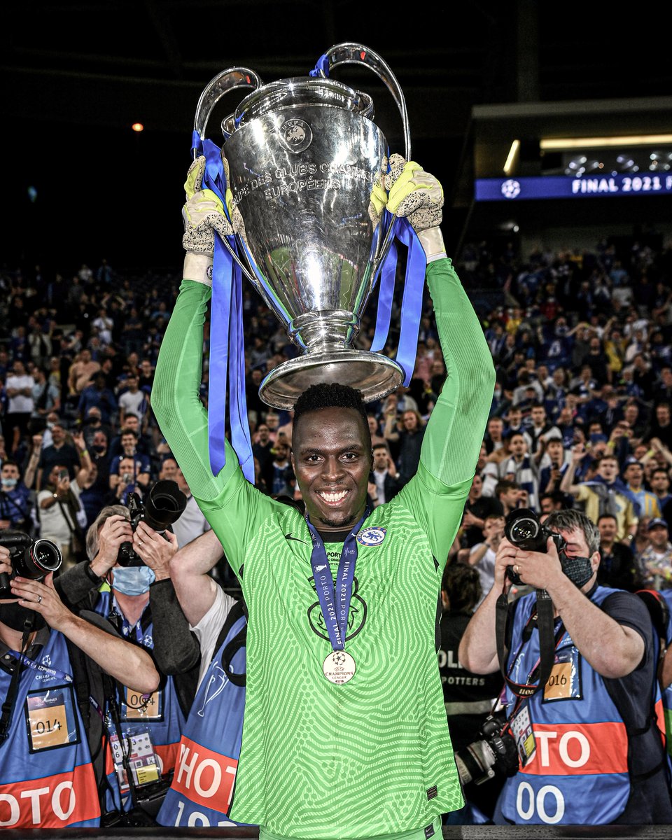Seven years ago, Edouard Mendy was unemployed, lining up at a local job center and ready to quit football. 

Now he's a Champions League winner with the most clean sheets in the competition this season 👏

Never. Give. Up.
