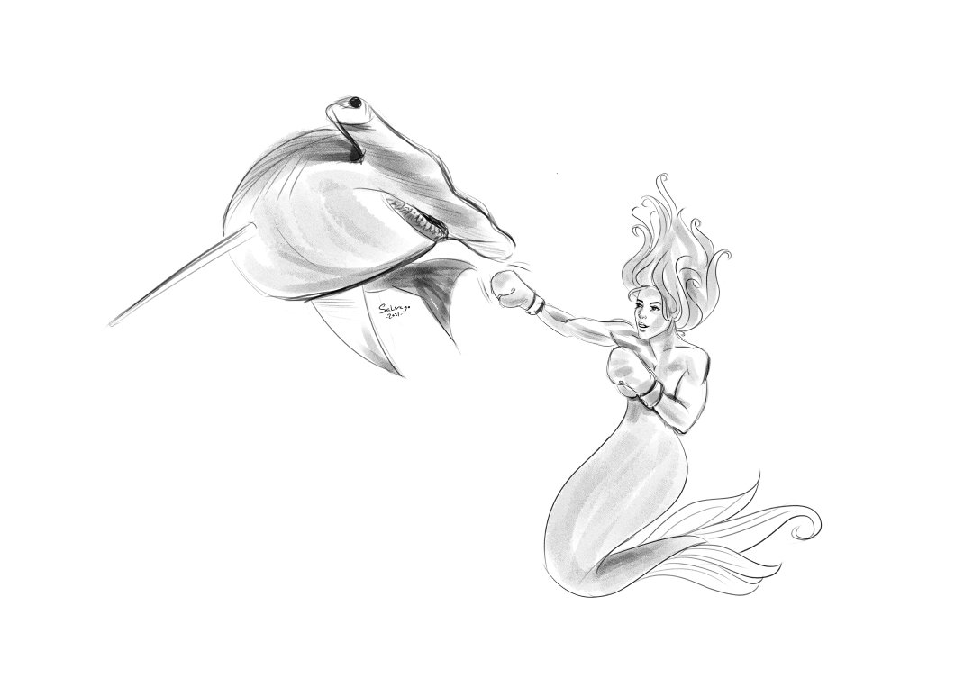 Macsnow's tweet photo. Dia 30 #competitive ahora que el boxeo ha tocado con entornos extraños.

#MerMay #mermay2021 #wacommermay2021 #madewithwacom #clipstudiopaint #sketchbook #daylyart #daylydrawing #drawingoftheday #digitalart #digitalpainting #digitalartist #drawingchallenge
https://t.co/WMkXhszSlE https://t.co/hfCxYJSaax