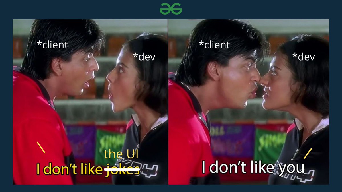 geeksforgeeks's tweet image. Back with a meme on Monday to make you find humor in pain. 🥲
#webdevelopment #softwaredevelopment #webdev #webdeveloper #programming #coding #MondayMood