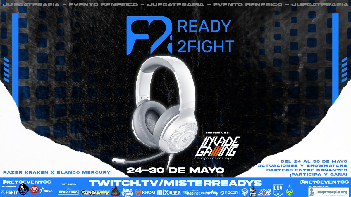 Viendo todo el apoyo que estamos recibiendo, hemos decido que si llegamos a los 7K, lanzamos este pedazo de sorteo gracias a @InvadeGamingESP 🤩

▶️Cascos Razer Kraken X

Hasta llegar a esa cifra, tendremos muchas cosas que sortear, ¡no os lo perdáis!
#R2F
twitch.tv/misterreadys