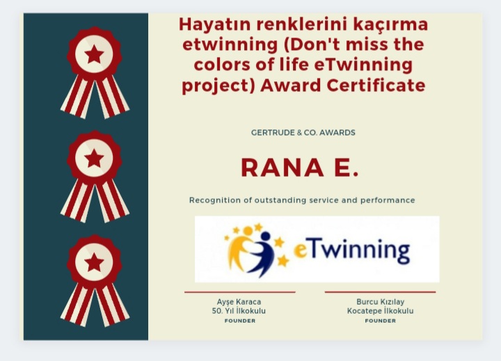 Proje sonu Öğrencilerimin Sertifikaları
#ziyaselçuk #izmitmem #eTwinning
#Kocaelimem