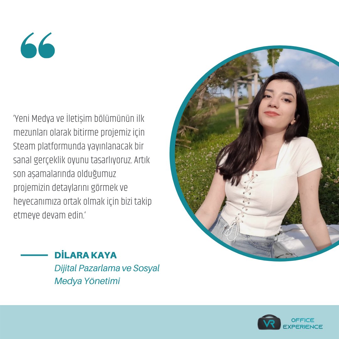 Ekip arkadaşlarımızdan Dilara Kaya'nın projemiz hakkındaki düşünceleri🤩

#game #iau #yenimedya #vrofficeexperience #vr #newmedia #gameart