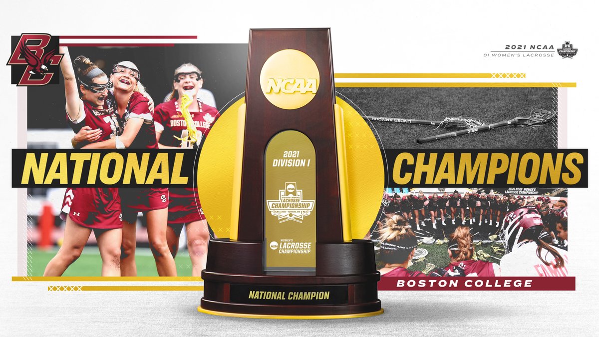 NCAALAX's tweet photo. THE BOSTON COLLEGE EAGLES ARE NATIONAL CHAMPIONS!!! 🏆🦅

@BCwlax defeats Syracuse, 16-10, and take home the national title for the first time EVER!!!

#NCAAWLAX https://t.co/7LzNLlQZMM