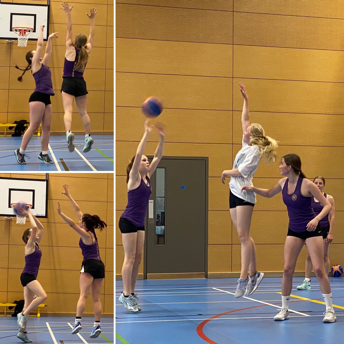 AquariansNC's tweet image. What a day for our jnr regional squads! Amazing basketball/netball hybrid training session with @Tayotweets 😍 High intensity session with lots of laughter and lots learned. Thanks to @passandplay1 for organising. #netballgoals #basketballskills #learnfromthebest 💜🏐💛