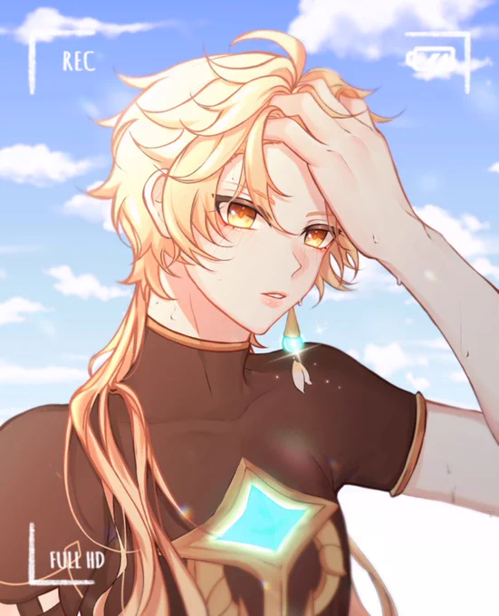 Beach date with Aether 🏝✌️
#GenshinImpact #原神 