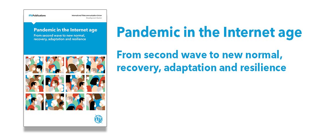The newly launched <a href="/ITU/">Int’l Telecommunication Union</a> Pandemic in the Internet age report recommends actions and
regulatory measures aimed at:

👩‍💻addressing the digital divide
💡driving digital deepening
📶effecting digital transformation
📡building digital resilience.

itu.int/en/myitu/Publi…