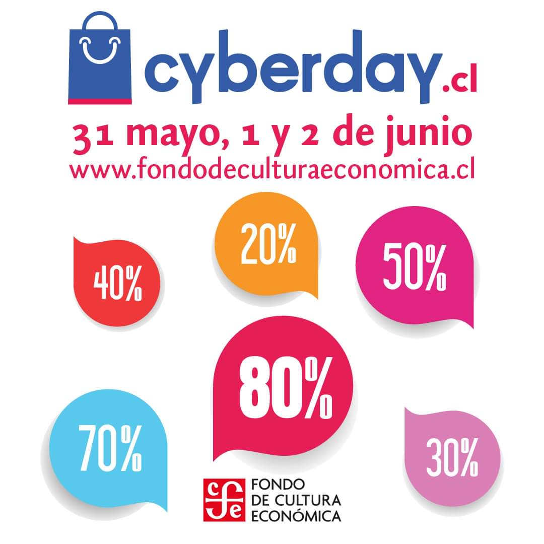 FCEChile's tweet photo. ¡Todos, todos, todos los descuentos! 😲
📌 Este 31 de mayo, 1 y 2 de junio.  
!Prepárate! 📚📖

#cyberday #cyberfce #cyberday2021 #fcechile #librosfce #RepublicaDeLectores #libros #ofertas #descuentos #instalibros #instabooks https://t.co/rfLZMqe5JA