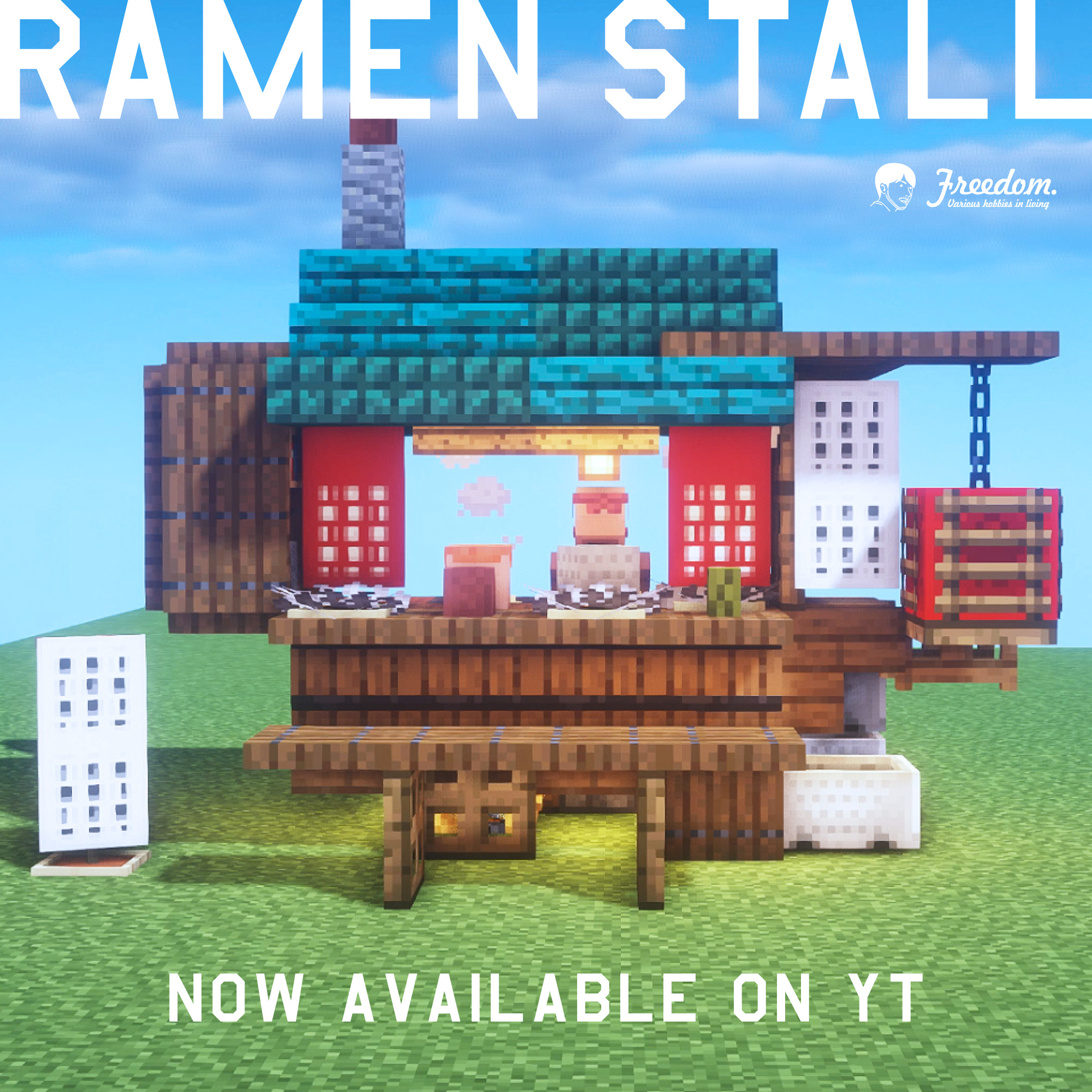 Twitter 上的 Freedom Ramen Stall Tutorial Video Up T Co Khrdikoef6 マインクラフト Minecraft Minecraft建築コミュ Minecraftbuild Architect Interior Tutorial 建築 バニラ建築学部 Vanilla Shop 和風建築 チュートリアル Japanese 日本