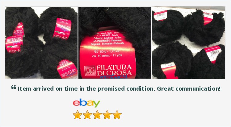 duchesshazard's tweet photo. #FilaturaDiCrosa Polar Fancy Yarn 4 Skeins Black #5 Net With Fleece Edge | eBay #ROCteam #ShopSmall 
https://t.co/tsVqL9j57H
(Tweeted via https://t.co/vkH0oDYa60) https://t.co/wGdoxnCnT3