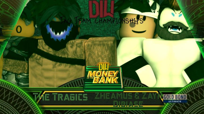 DigitalDiw's tweet photo. MONEY IN THE BANK - JUNE 6TH 5PM EST

TAG TEAM CHAMPIONSHIP: 

@KingNixon8 &amp; @MyDibiasePosse vs #TheTragics

1x Tag Team Champions Zheamus (aka Zay Orton) &amp; Zayn Dibiase defends against The Tragics

Will we see new Tag Team Champions at MITB or will The Champs retain there titles https://t.co/4bfPYhmkYp