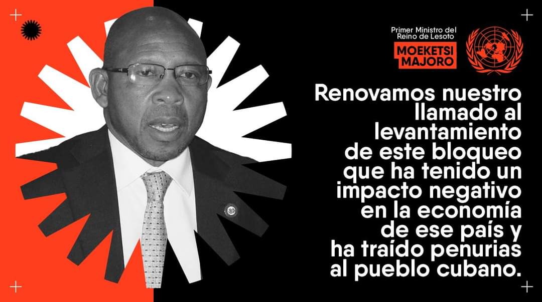 El apoyo de los pueblos y gobiernos de África al cese del bloqueo reafirma los lazos de hermandad y solidaridad que une a #Cuba con esa región.
#EliminaElBloqueo #TambiénEsUnVirus
<a href="/juliogranma/">Julio Martínez Molina</a> <a href="/Eidita/">Mercedes Caro Nodarse</a> <a href="/5deseptiembrecu/">5deseptiembre.cu</a>