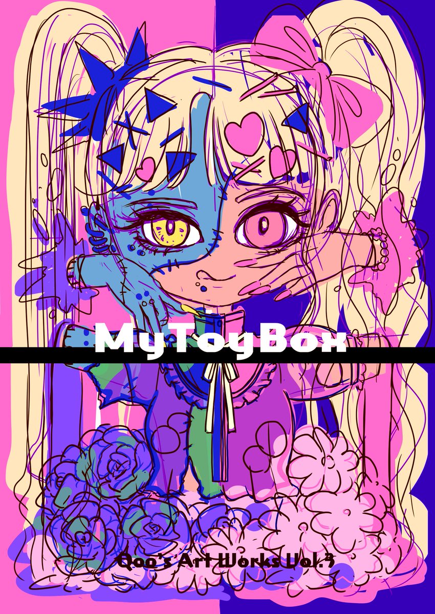イラスト本の表紙ラフをインスタライブで描いたよ!
途中ペン吹っ飛ばしちゃって筆圧感度がバグって最後萎えちゃった 