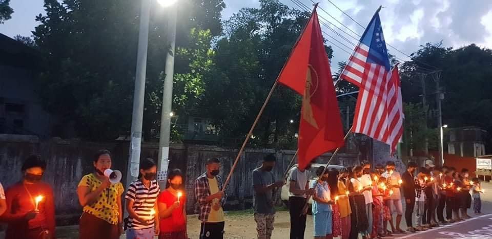 jadenwilliams_1's tweet photo. The #CandleLightStrike was held in
Mashikahtaung village, Hpakant Tsp, Kachin State against the military dictatorship
#WhatsHappeningInMyanmar 
#May30Coup https://t.co/xnGWVcbI89