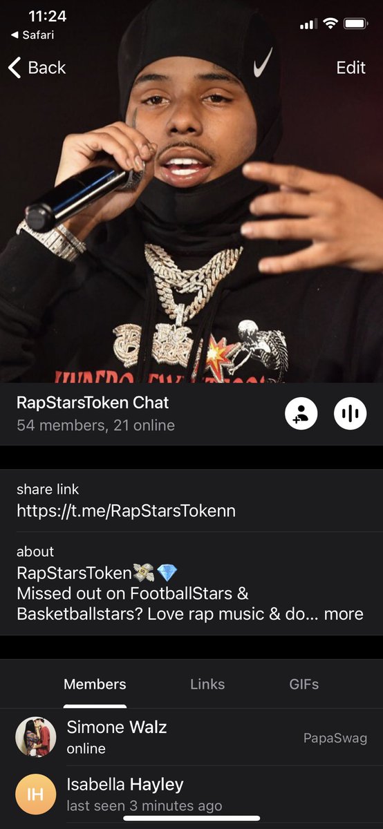 RapStars14's tweet photo. Telegram blowing up quickly happy to see everyone with a nice investment in mind letβs make this coin do what others can notππ
https://t.co/Tsqw8GOZd9
#Crypto #altcoins #cryptocurrencies #Nft #jointhetelegram https://t.co/iba6WjlZ0H