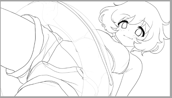 線画はこんなもんかな 