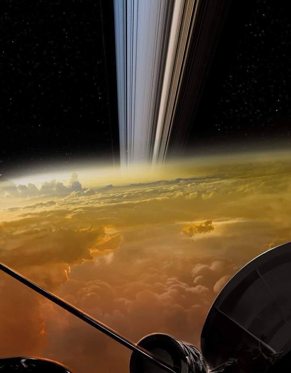 closest picture of Saturn’s ring, by cassini spacecraft 🪐