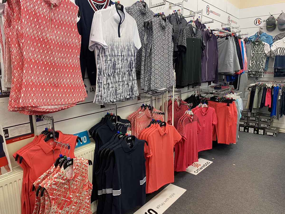 WragBarnProShop's tweet photo. Here in the shop at Wrag Barn we stock a vast range of ladies clothing from top brands @CatmandooUk and @NivoSport. All available now for the summer golf season โณ๏ธ #catmando #nivo #golf https://t.co/kpjLXScxZZ