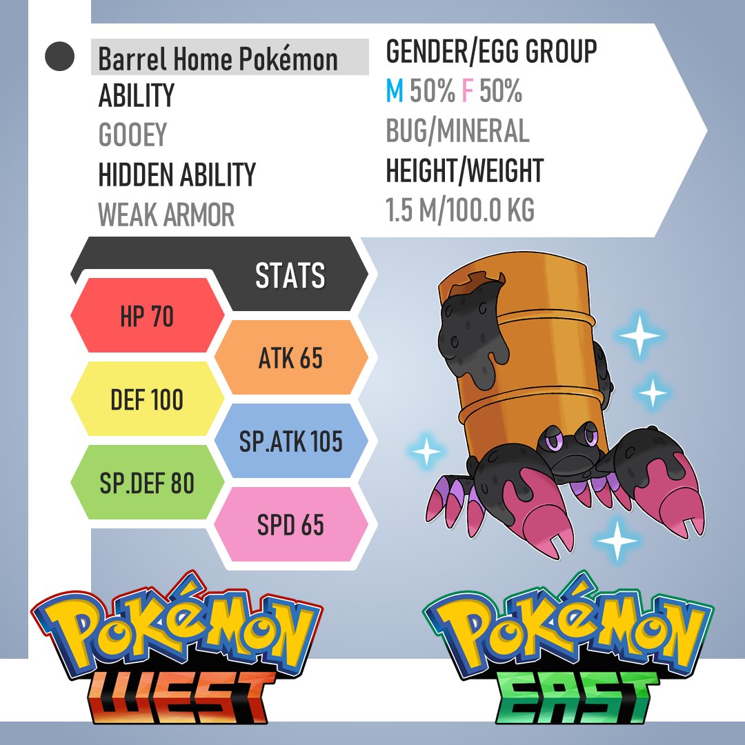 kosta_artist's tweet image. 033 Crustle (kostan form) - Barrel Home Pokémon
#Dwebble &amp;gt;Lv.34&amp;gt; #Crustle

---
#Pokémon #Fakemon #Pokedex #Nordeste #Fakedex #Kostadex #Kosta