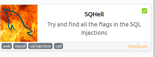 wearyandroid's tweet photo. Another great room from @adamtlangley
SQHell - I have just completed this room! Check it out: https://t.co/WHzcIRDR0T #tryhackme #web #mysql #sql injection #sqli #sqhell via @tryhackme https://t.co/Zbhtm1mOZn