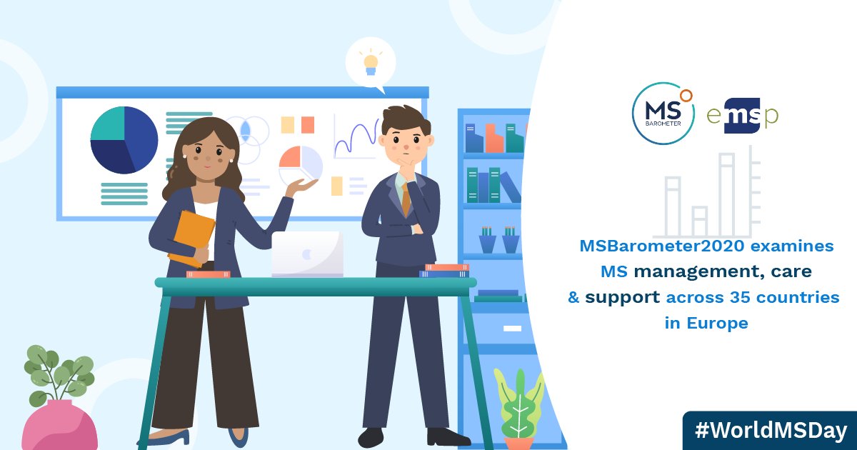 eumsplatform's tweet photo. #MSBarometer examines #MS management, care &amp; support across 35 countries in Europe with themes, including policy, otpimal care, DMDs, symptomatic treatments, rehabilitation, employment &amp; social support, research, policy &amp; paediatric MS. 
👉 https://t.co/j8t5sh2MWM
#WorldMSDay 🌍 https://t.co/F8z12L1l6k