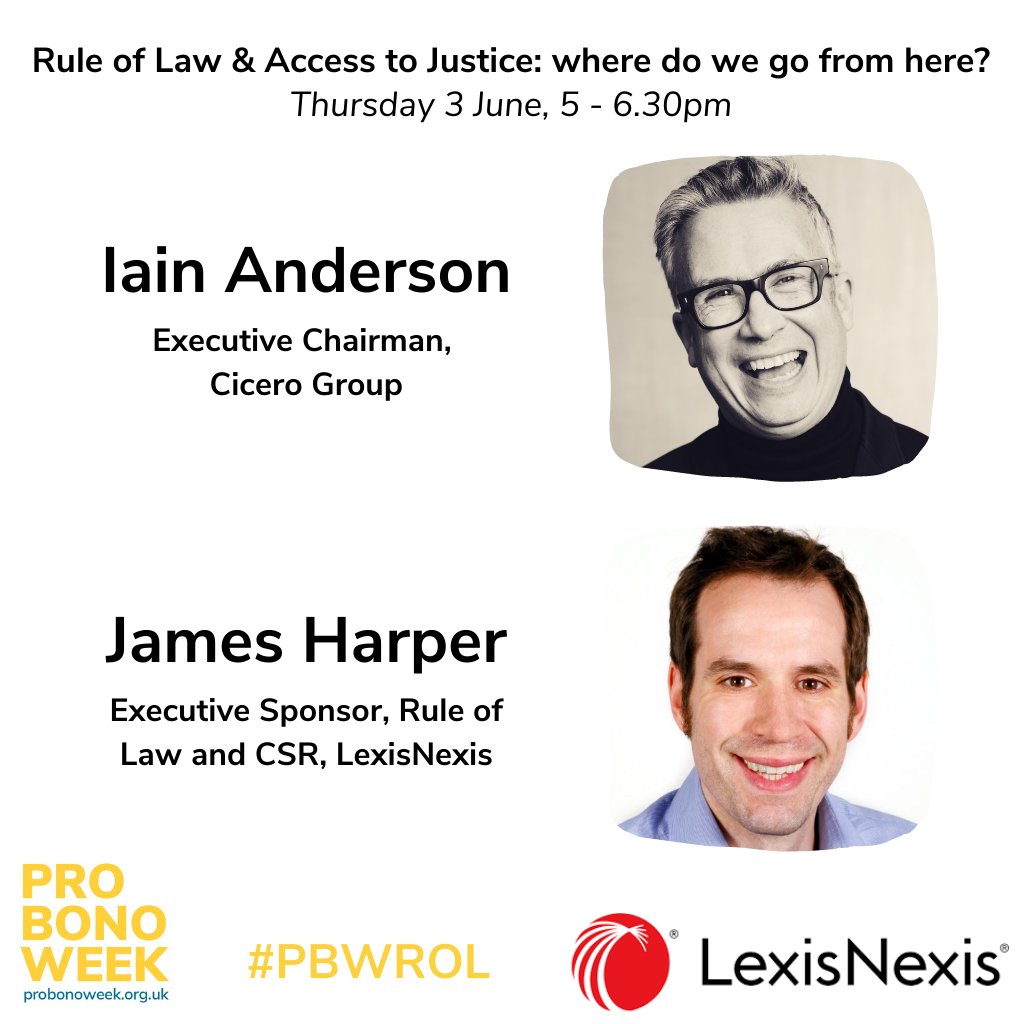 ProBonoWeekUK's tweet image. Only 2 days to go!

If you haven't got your ticket to this week's hottest #RuleOfLaw event, what are you waiting for?

With @iain_w_anderson, @jiharper, @LawSocPresident, @legalhackette, #LadyHale, #HelenaKennedyQC

📆Thursday 3 June, 5pm

Sign up now! 👇

tinyurl.com/PBWROL21