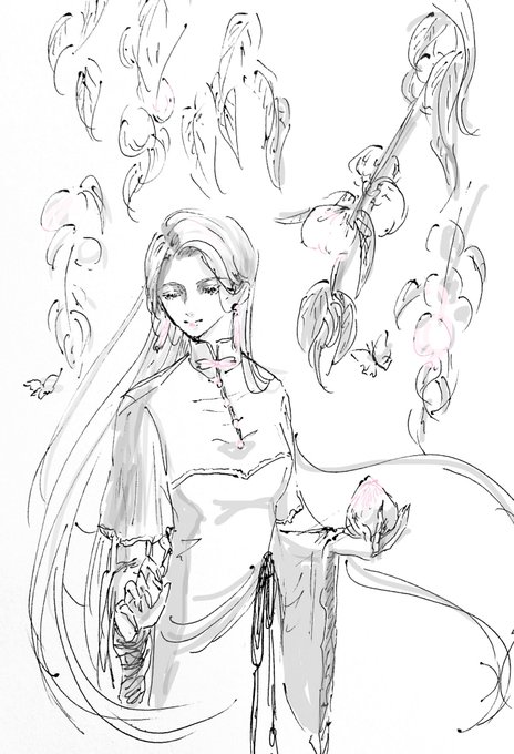 【仙桃】
🍑🍑🍑

 #eteryuka_drawing 