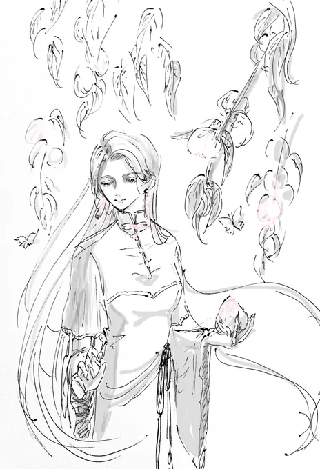 【仙桃】
🍑🍑🍑

 #eteryuka_drawing 