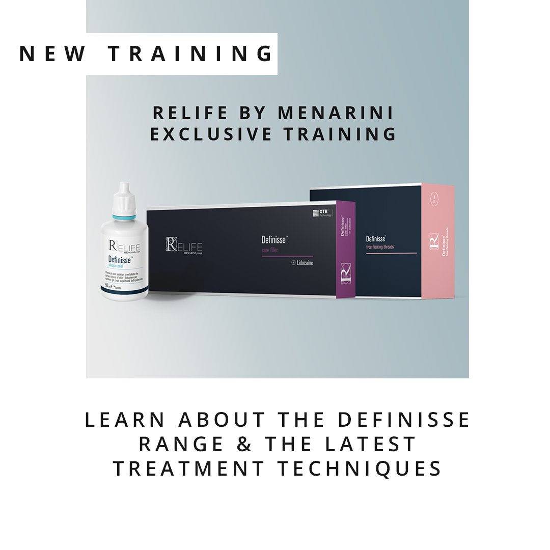 Join @Relife_company on their training days provided by leading practitioners including Dr Vincent Wong, Dr Martyn King, Dr Simon Zokaie, Sharon King and Jackie Knight to learn all about the Definisse range and the latest treatment techniques!
-
Register link in our bio!