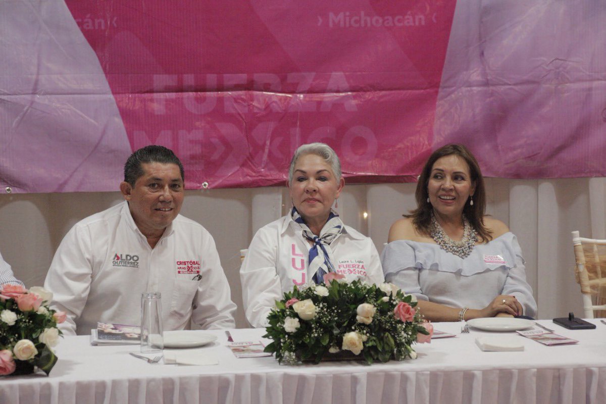 LauraLopezFXM's tweet photo. Somos la fuerza que cambiará nuestro #Michoacán este 6 de Junio que tu voto sea #Rosa #FuerzaXMexico https://t.co/t7faWvMOoL