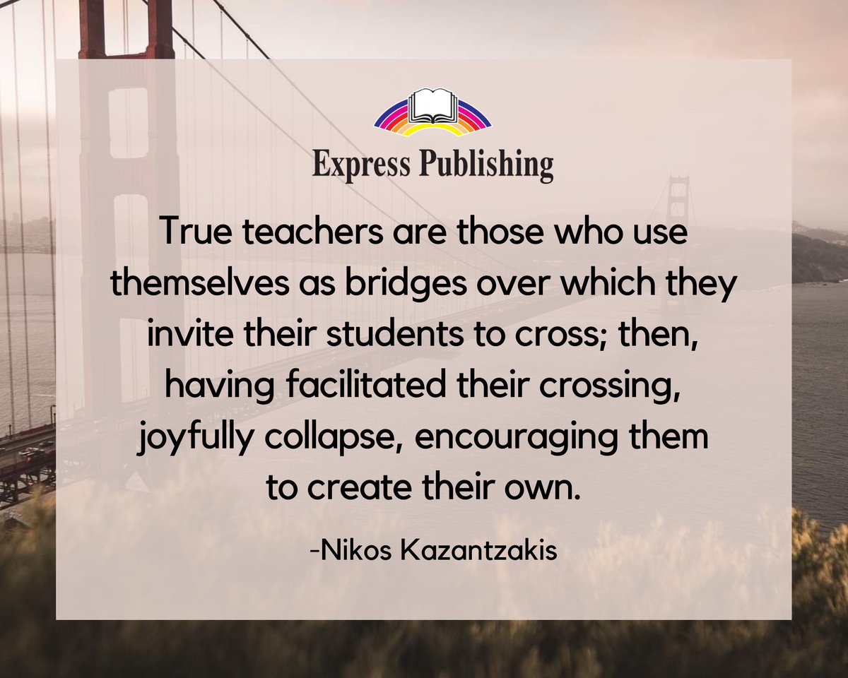 #quotes #quoteoftheday #teachers #inspirestudents #encouragestudents  #createbridges #knowledge #knowledgeisthekey #knowledgeispower #loveoflearning #neverstoplearning #expresspublishing