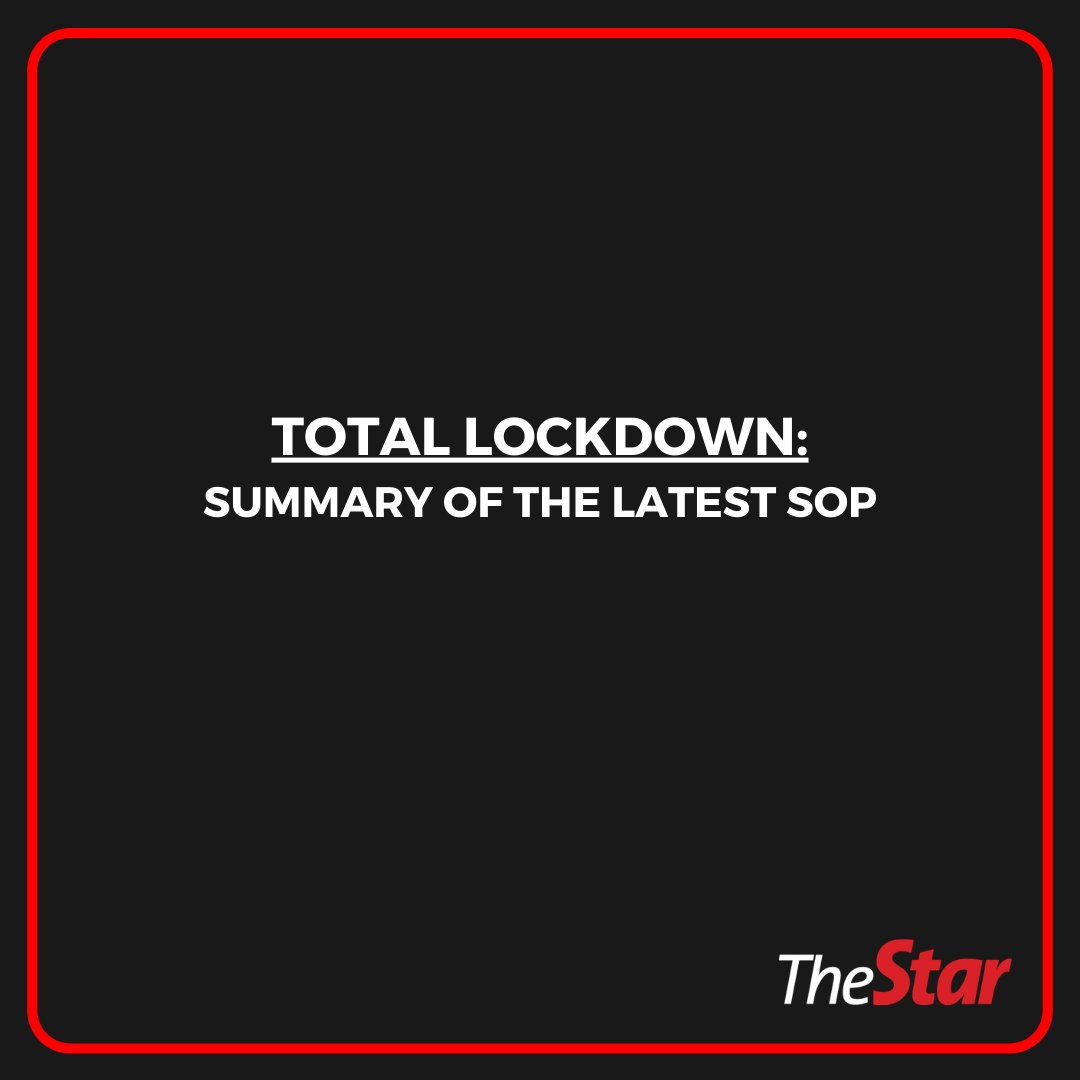 Total 3.0 sop lockdown MCO 3.0