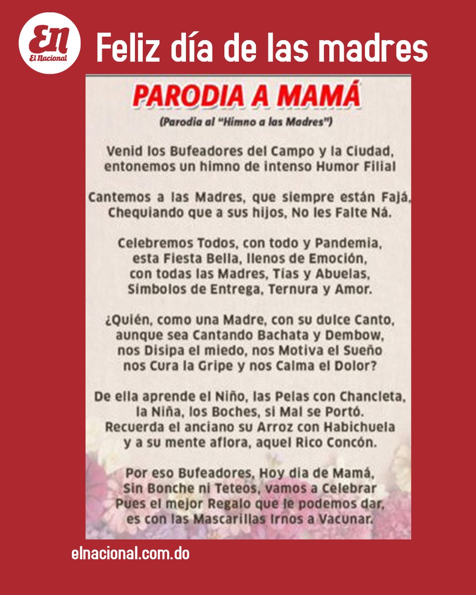 ElNacionalRD's tweet photo. #Bufeo | Feliz día de las madres.
#Madres #Parodia #Díadelasmadres
#RD #ElNacionalRD https://t.co/r9u6Nz4xfw