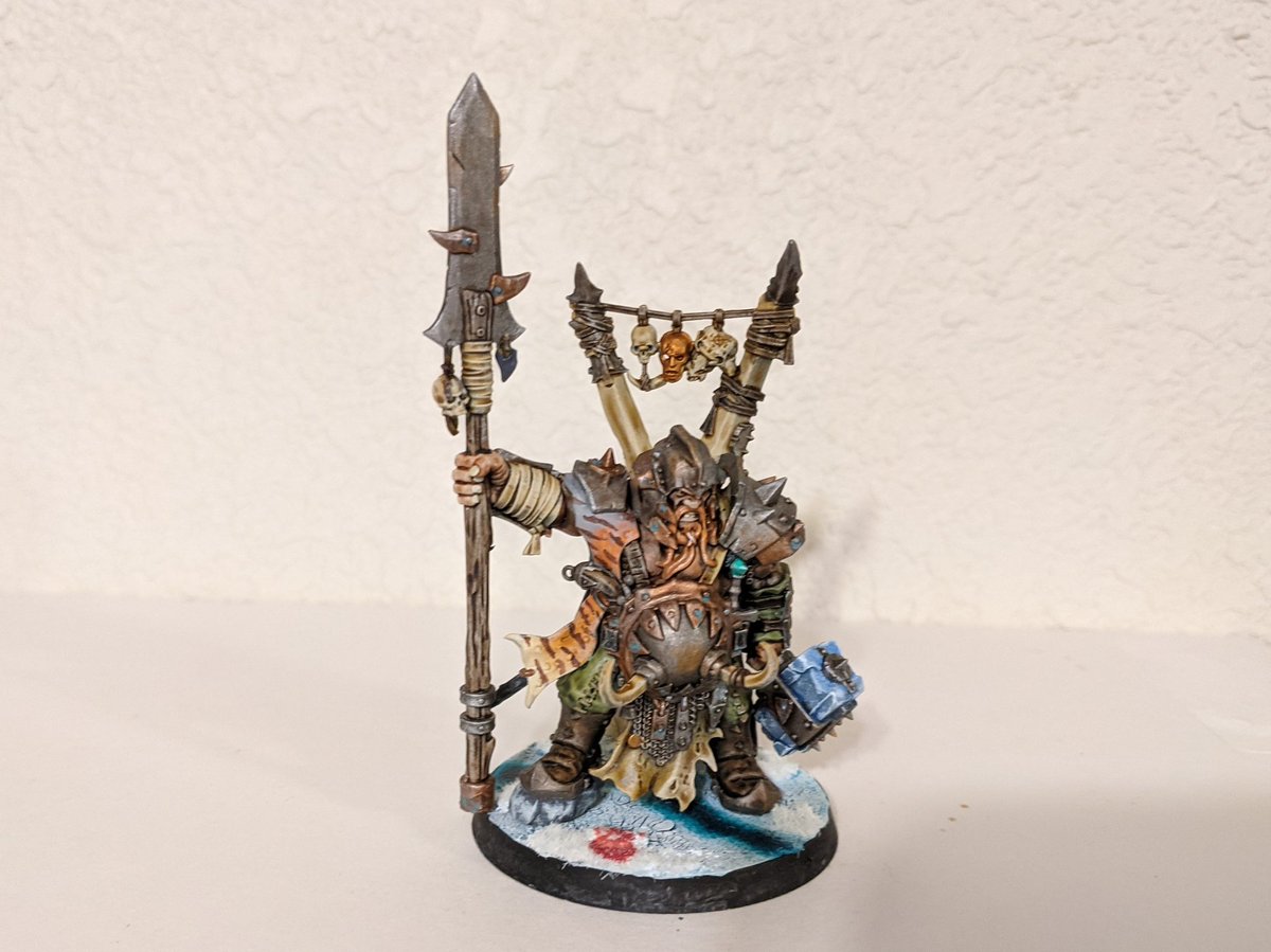 TheArachian's tweet photo. After months of work, finally have finished the gutbuster portion of my ogor mawtribes army. Real happy with how they turned out. Ready to get them on the table. #PaintingWarhammer https://t.co/YkjdomfJUC