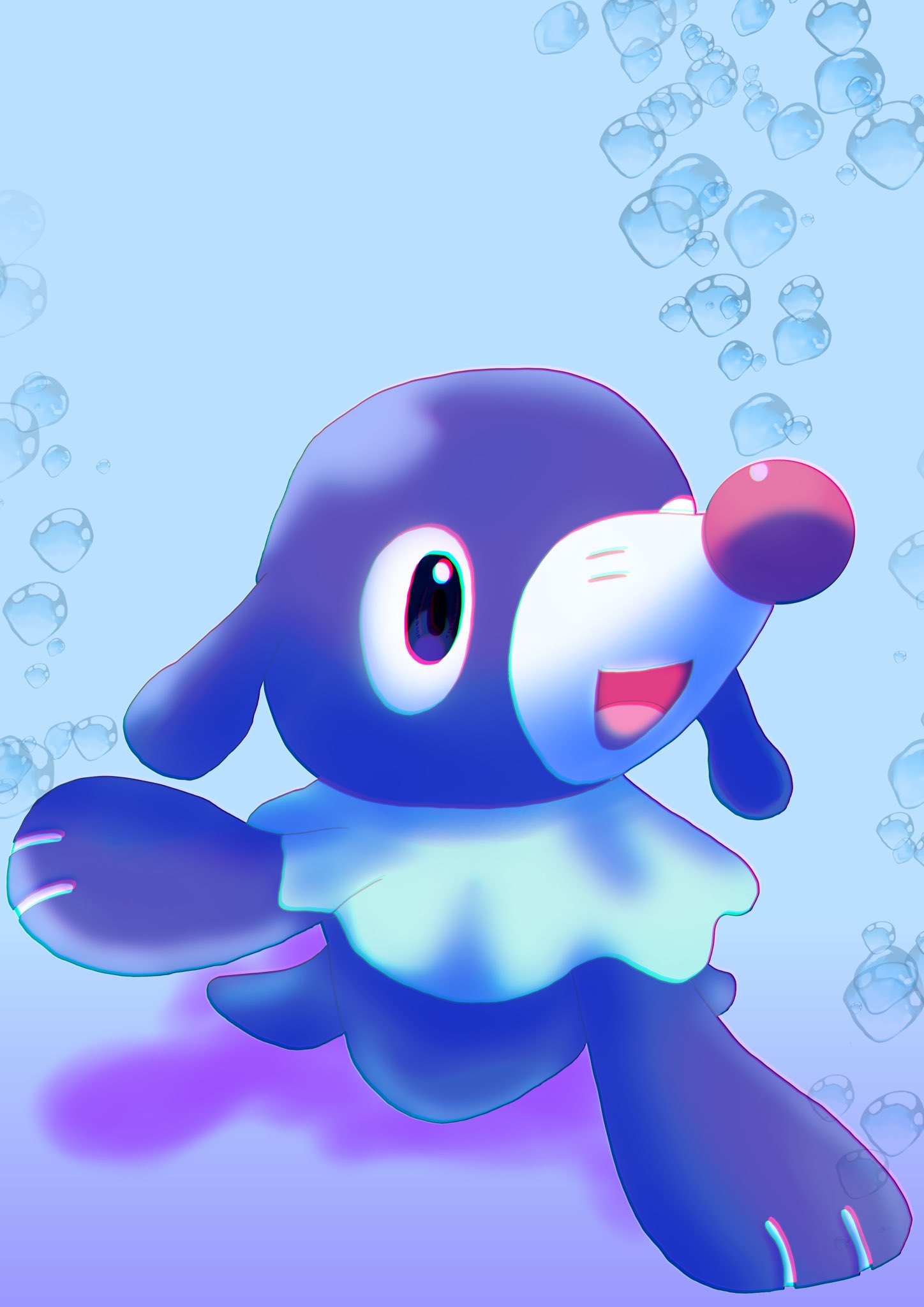 明智かに 42日目 アシマリ ポケモン1日1匹描けるかな 1日1絵 ポケモンusum アシマリ T Co 1pjupwlhva Twitter