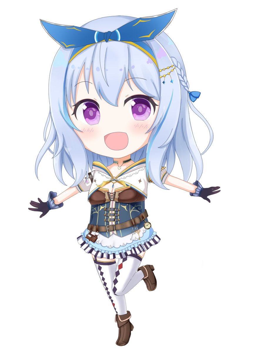 旅沢すいれんさんを描きました！
デフォルメ描くの久しぶり！

#たぴさわーと