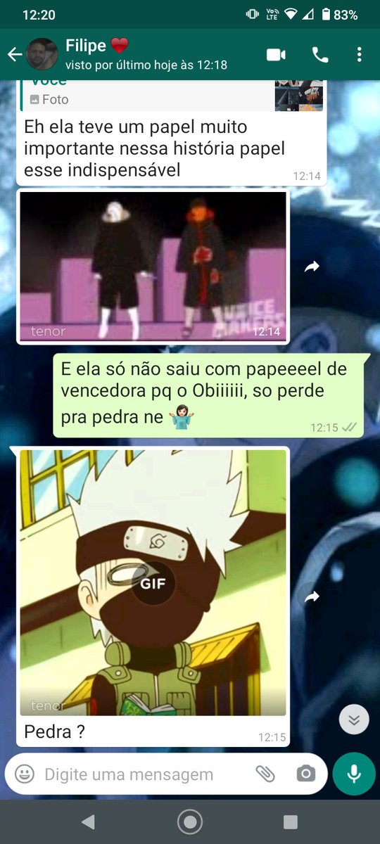 deehmaira's tweet photo. "E esse sorrisinho ai enquanto conversa com seu namorado? Ctz q tão de putaria né" A putaria:
😂😂😂😂😂😂😂😂😂 
@voice_makers #AmigoOcultodaAkatsuki #melhorvideoeveeer vejo pelo menos uma vez por semana e mesmo assim raxo de rir 😅❤️ https://t.co/UJA36Uo1CK