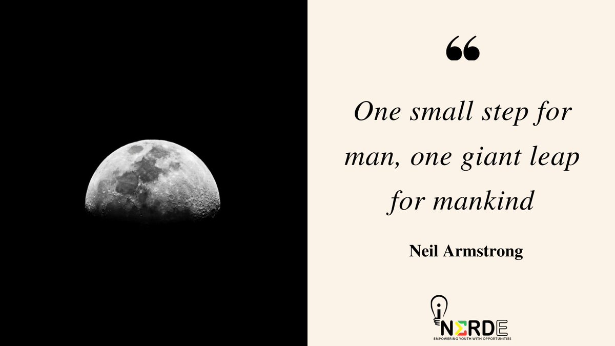 iNERDEorg's tweet photo. On July 20th, 1969, Neil Armstrong and Buzz Aldrin stepped on the moon -  what a truly monumental moment!

#moon #neilarmstrong #astronaut #stem #STEMeducation #africa #inerde #steminafrica https://t.co/RjOT8ObE0h