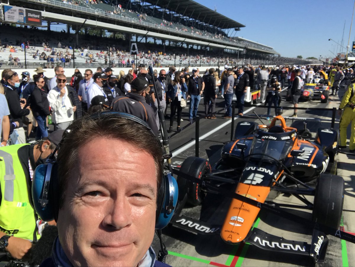 RoxsMama's tweet photo. So proud that @tvdaveburns gets to be part of the Indy 500 broadcast today. I don’t ever brag on him but this is such a bucket list for him.   He has been a race fan and enthusiast long before he put a mic in his hand.  Good job Big Daddy!! 🏎🥛🏁❤️ https://t.co/yGAEfv6bg4