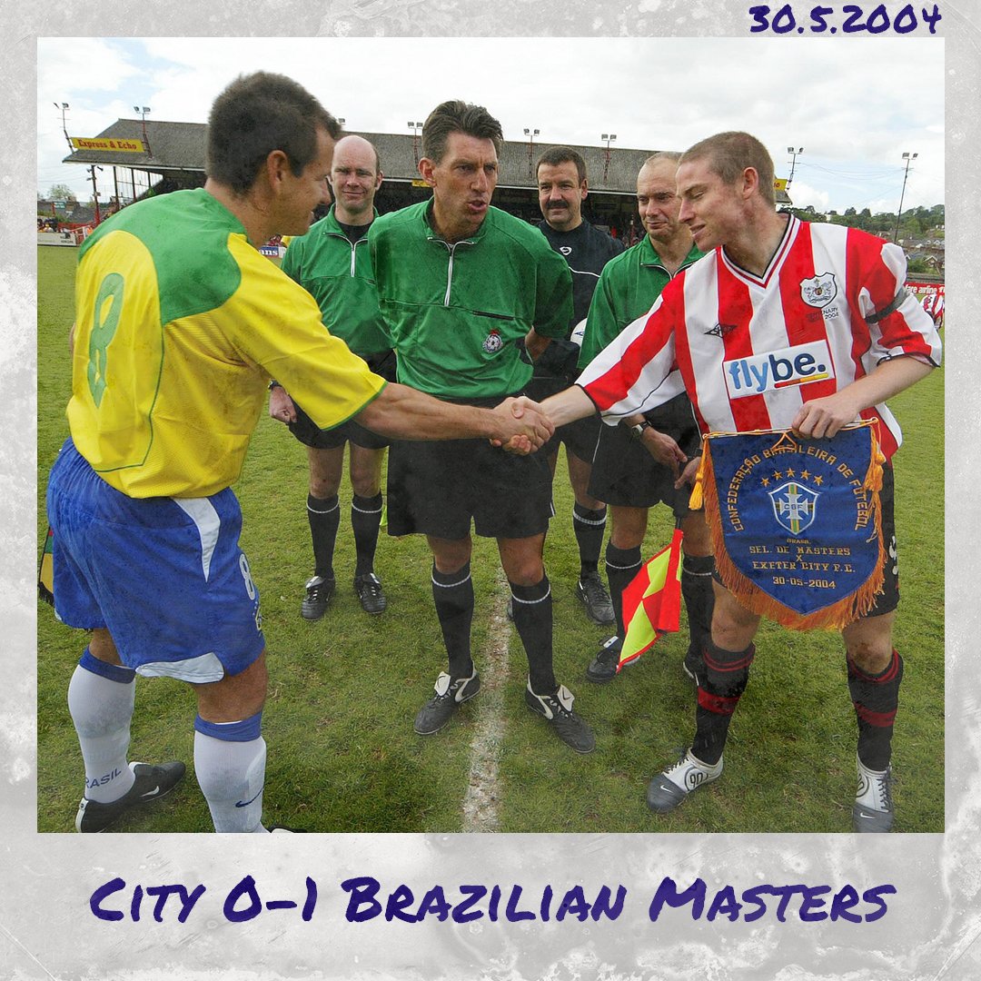 ECFCST's tweet photo. 📆 17 years ago today, @OfficialECFC played a Brazilian Masters side containing 1994 World Cup winners Dunga, Jorginho, Mazinho and Branco as part of their centenary celebrations

#TrustMoments #ecfc https://t.co/jOe0lQXrrH