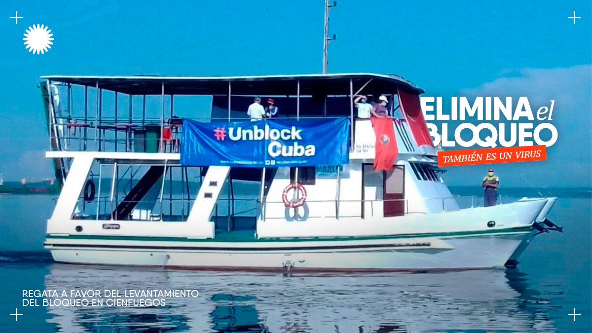 La Jornada internacional a favor del levantamiento del bloqueo se desarrolla en más de 70 ciudades del mundo.

El pueblo cienfueguero se sumó en Regata 🛳🇨🇺 al reclamo mundial por la eliminación de esta política inhumana.

#EliminaElBloqueo #TambiénEsUnVirus