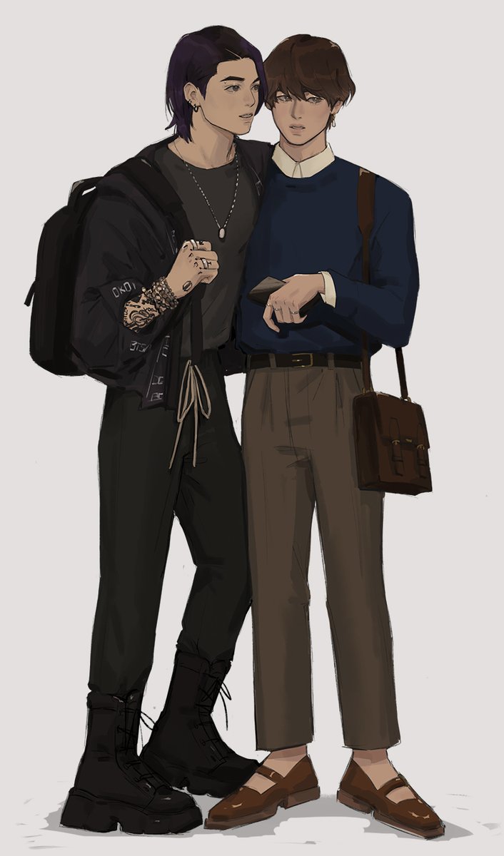 fae_rie_'s tweet photo. my favorite ship dynamic #kookv https://t.co/JBjalp5CRU