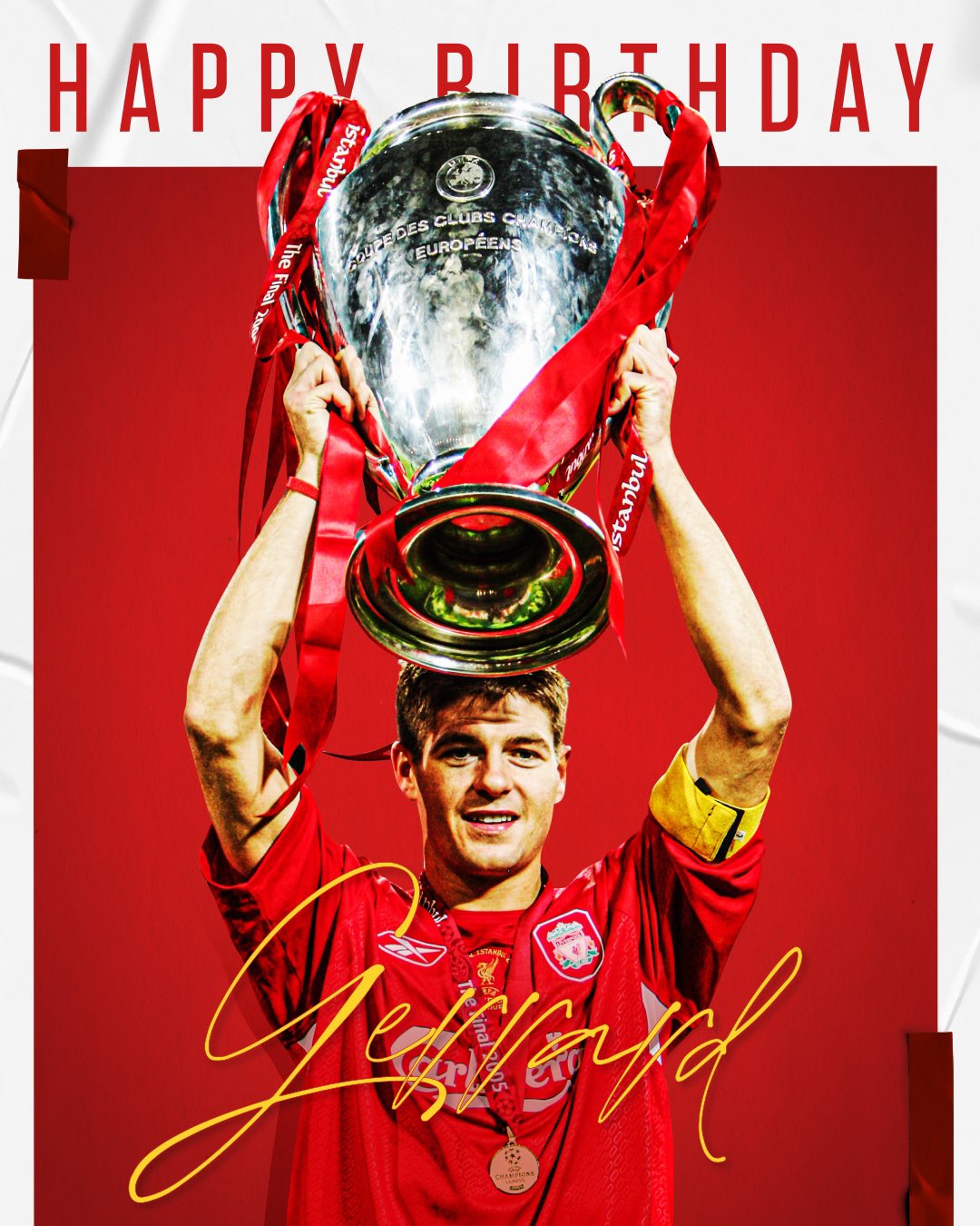 L E G E N D Happy 41st birthday, Steven Gerrard 