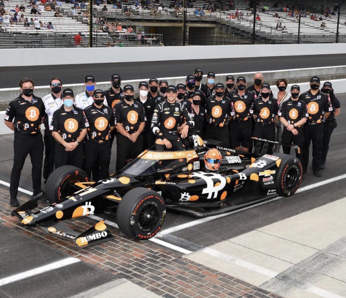 CastilloTrading's tweet image. If Ed Carpenter wins the #Indy500, the owner of the $BTC logo car, I will give away $1,000 worth of $BTC to someone random who Retweets this! 

Cheers, and GOOD LUCK @rinusveekay !! 

#Indy500 #Bitcoin